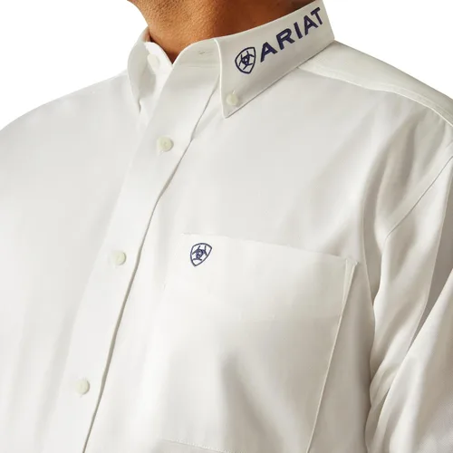 Miniatura 79 de Ariat Camisa de sarga con logotipo del equipo para hombre