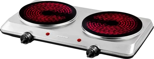 Miniatura 9 de OVENTE Quemador individual infrarrojo para encimera, placa eléctrica de 1000 W con placa de cocina de vidrio cerámico de 7.5 pulgadas, ajuste