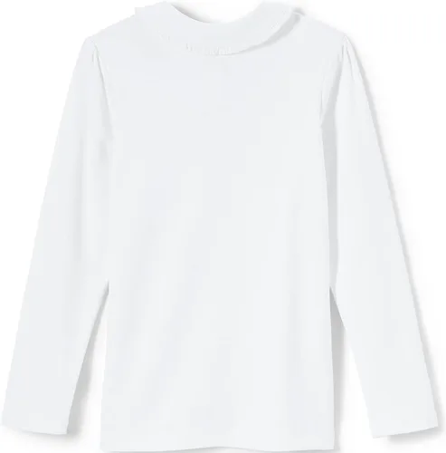 Miniatura 2 de Lands' End Camisa de punto con cuello Peter Pan de manga larga para niñas