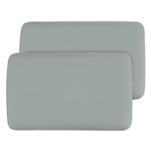 Miniatura 2 de Pack and Play Sábanas ajustadas, compatibles con 4moms Breeze Plus Playard & Breeze GO Playard, funda de algodón Pack and Playard, gris, 40 x 28