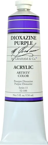 Miniatura 30 de M. Graham - Pintura acrílica de tubo de 2 onzas, carmesí Alizarin Alizarin Crimson