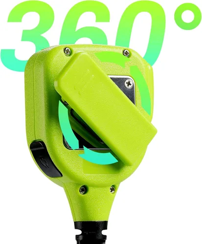 Miniatura 7 de Micrófono de altavoz impermeable para hombro con 2 pines, bidireccional, compatible con radios walkie talkie UV-5R, BTECH, Kenwood, Retevis