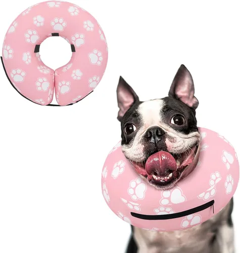 Miniatura 14 de Supet Cono Inflable para Perro para Perros Grandes, Medianos y Pequeños, Collar de Cono Suave para Perros y Gatos, Collar EC para Cuello de Perro