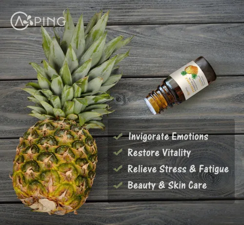 Miniatura 2 de Aceite esencial de piña – 100% puro orgánico natural (Ananas comosus) Aceite de piña para difusor, aroma, spa, masaje, yoga, perfume, 0.33 onzas
