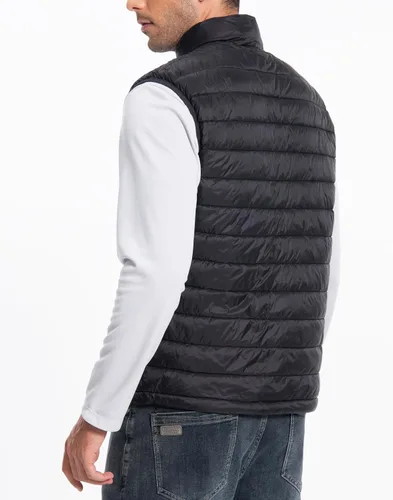 Miniatura 7 de Pioneer Camp Chaleco acolchado ligero para hombre, plegable, repelente al agua, cálido, acolchado, sin mangas, para el trabajo, casual, viajes