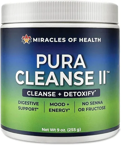 Miniatura 4 de Pura Cleanse - La fórmula original y auténtica Mezcla de bebida 100% natural de súper hierbas y fibra para un intestino saludable