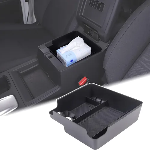 Aunginsy Caja de almacenamiento para reposabrazos compatible con Nissan Frontier 2022-2024 2025 para camioneta pickup consola central, bandeja