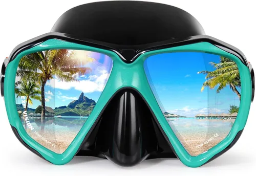 Miniatura 14 de Máscara de buceo panorámica HD para natación, gafas de buceo antivaho, máscara de buceo de vidrio templado, gafas de natación para adultos y jóvenes