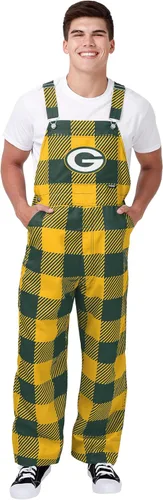 Miniatura 26 de FOCO NFL mens Nfl Team Logo Plaid Bib Overalls