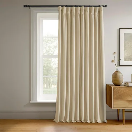 Miniatura 57 de HPD Half Price Drapes Cortinas Opacas Térmicas de Terciopelo Signature para Sala de Estar de 63 Pulgadas de Largo (1 Panel) con Bolsillo para Barra
