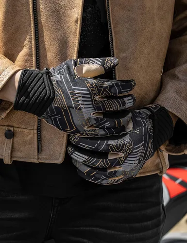 Miniatura 7 de INBIKE Guantes transpirables de motocross para hombre, con protección de nudillos duros, pantalla táctil para motocicleta, deportes de motor