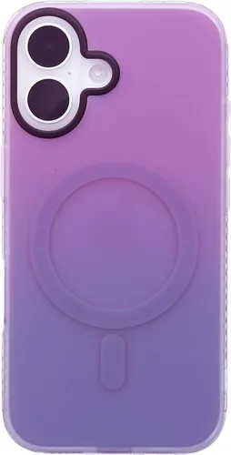 Miniatura 55 de Funda degradada para iPhone 14 Pro - Diseño multicolor degradado naranja y amarillo, resistente a los impactos y con imanes