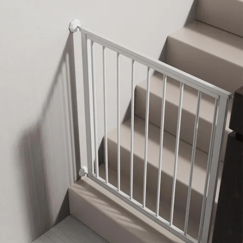 Miniatura 4 de ICERO Protector de pared para puerta de bebé, protege las paredes y puertas de las puertas de mascotas y perros, puertas montadas a presión que