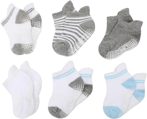Baby Socks With Non Slip Grips Toddler Socks Infant Socks For 0-66-1212-36 months Baby Boy Girl by Miss Fong Wear