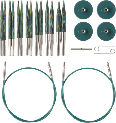 Miniatura 3 de Knit Picks Opciones 2-3/4" Juego de Agujas de Tejer Intercambiables de Punta Corta (Sunstruck)