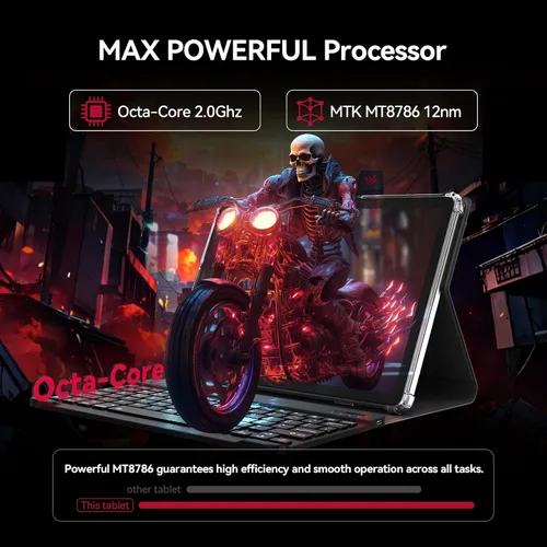 Miniatura 4 de KADYBE Tableta Android 15 de 11 pulgadas, las tabletas más recientes de 2025 con 16GB RAM 128GB ROM 1TB expandible, tableta con teclado, batería