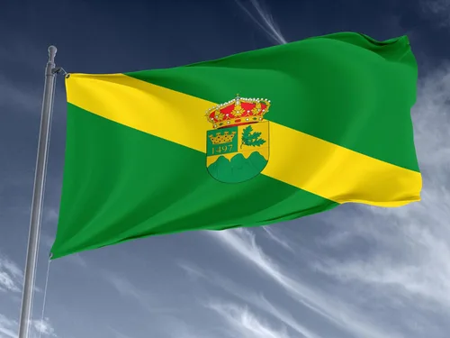 Miniatura 3 de Puebla de la Sierra, bandera de Madrid, impresión de diseño único, doble costura, bandera de la provincia de España 3x5 para exteriores, banderas