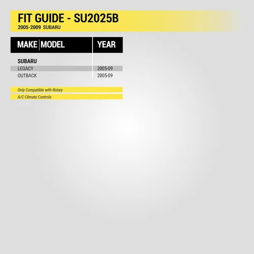 Miniatura 3 de Scosche SU2025B - Kit de instalación de radio DIN simple o doble compatible con vehículos Subaru seleccionados 2005-09 – 1 o 2 DIN Aftermarket Kit