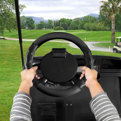 Miniatura 3 de 10L0L Fundas para volante de carrito de golf de 13 pulgadas para EZGO TXT&RXV, funda antideslizante de microfibra mejorada con piel sintética