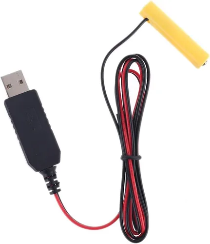 Miniatura 10 de tegongse LR6 AAA Eliminador de Batería 2M Cable de alimentación USB Reemplazar 1-4 pilas AAA - 1.5v/3v/4.5v/6v 2AAA