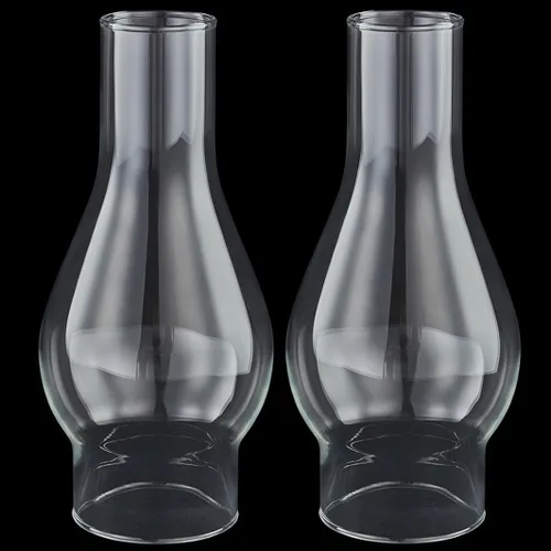 Miniatura 8 de Base de 2.13 pulgadas por lámpara de aceite de 6.5 pulgadas, reemplazo de chimenea, globo de queroseno alto, lámparas de aceite transparente, globo