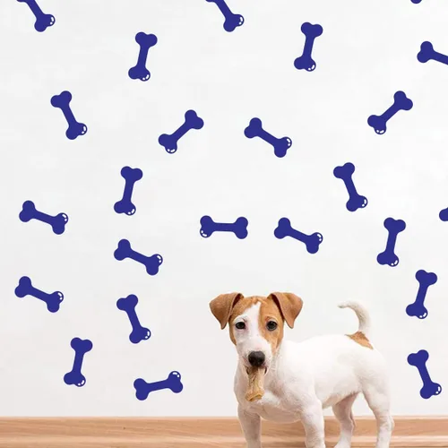 Miniatura 9 de Juego de 40 calcomanías de pared de huesos para decoración de espacio de perro, calcomanías de pared de hueso de perro, casa de cachorro, hogar