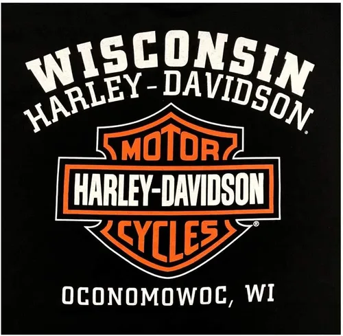 Miniatura 2 de Harley-Davidson Camiseta de manga corta con cuello redondo para hombre - Negro