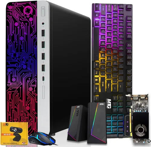 Miniatura 11 de PC de escritorio HP G3 para juegos, Intel Core i5 de 4ª generación, gráficos AMD RX 550, 16 GB de RAM, SSD de 1 TB, nuevo monitor dual MTG de 24