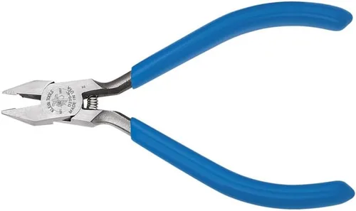 Miniatura 3 de Klein Tools Alicates enanos D209-4C, alicates electrónicos de corte diagonal con mandíbulas cortas y bordes biselados endurecidos por inducción, 4