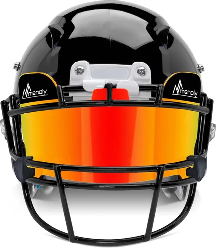 Miniatura 2 de MENOLY Visera de fútbol, visera de casco de fútbol juvenil, resistente a los arañazos, bloqueador UV, visera de protección facial para casco