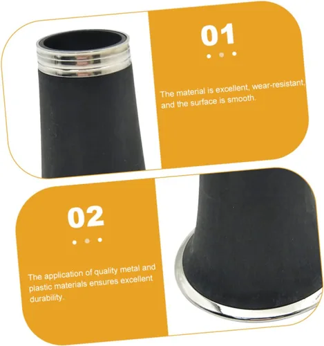 Miniatura 7 de Tubo de clarinete B Piezas de clarinete plano Suministros de clarinete Tubo de paso de agudos B Tubo de clarinete plano Barril Clarinete ajustable