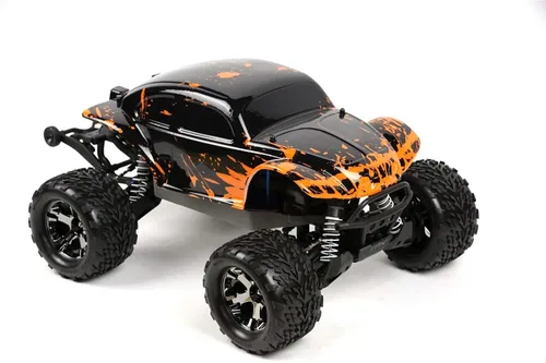 SummitLink Cuerpo personalizado naranja fangoso sobre negro compatible para automóvil o camión RC escala 1/10 (camión no incluido) STB-BR-02
