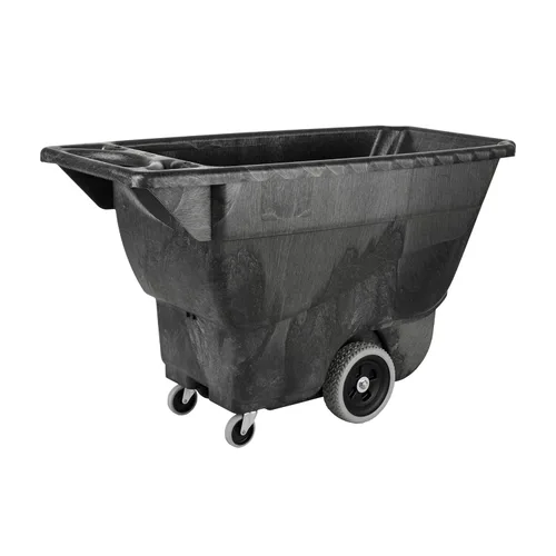 Miniatura 13 de Rubbermaid – Caja de HDPE carro con volante, Negro, 38 pulgadas Altura, 64 1/2 pulgadas longitud x 30 1/4 pulgadas ancho, Negro, 1