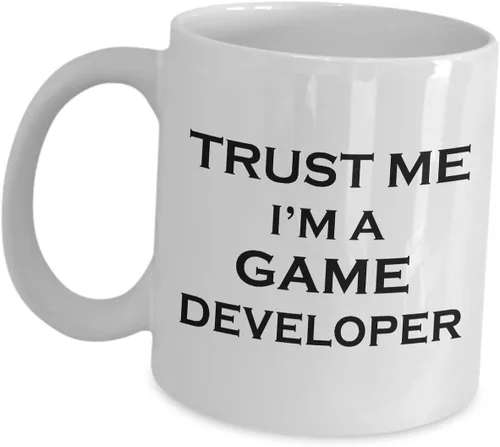 Regalo divertido para diseñador de juegos, taza de café Trust Me – Game Developer Video Tea Cup Motivational Design Dev Team Men Women Gamer