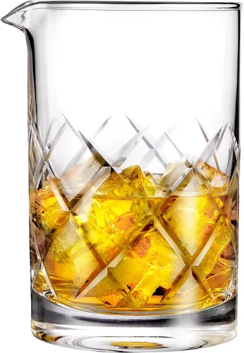Hiware Profesional 24 oz Vaso Mezclador de Cóctel, Vaso Mezclador de Cristal Sin Costuras de Fondo Grueso