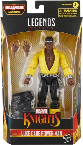 Miniatura 2 de Marvel Legends Series Luke Cage Power Man, Knights Collectible Comics Figuras de acción de 6 pulgadas Amarillo