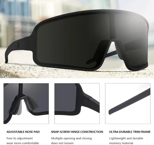 Miniatura 11 de MAXJULI Gafas de sol polarizadas para niños de 6 a 14 años, para deportes de béisbol al aire libre, ciclismo, protección UV400, 7705