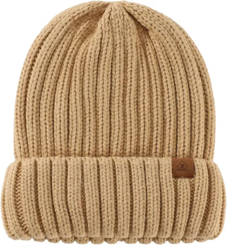 Miniatura 2 de Home Prefer Gorro de invierno para hombre, gorro de punto de vellón, gorro cálido para hombre y mujer
