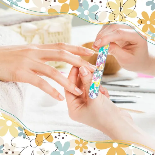 Miniatura 4 de 60 limas de uñas de verano, tablero de esmeril colorido, grano 150/150, mini limas de uñas a granel de doble cara, herramientas profesionales