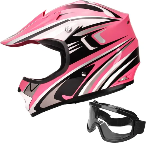 Miniatura 8 de JAGASOL - Cascos de motocross DOT para niños de 8 a 14 años, cascos de bicicleta de calle, todoterreno, bicicleta de cross para niños, BMX, MX