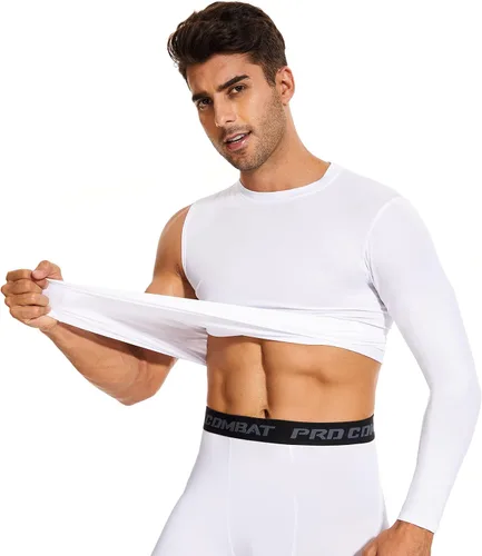 Miniatura 6 de Koalarun Basketball Compression Shirt for Men One Arm Long Sleeve Athletic Shirts Sport Workout Baselayer Undershirt