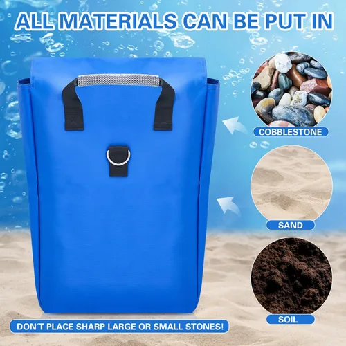 Miniatura 4 de Simgoing 8 bolsas de arena de vinilo para casa de rebote, accesorios para casa de rebote, bolsa de arena para soporte y anclaje, inflables, tiendas