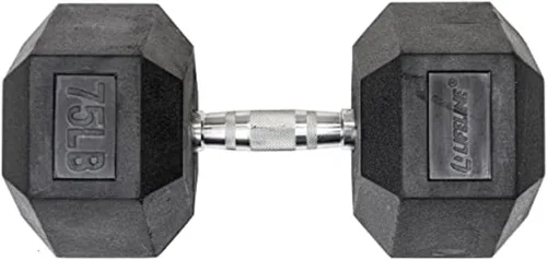 Miniatura 20 de Lifeline Mancuernas hexagonales de fitness, mancuernas hexagonales envueltas en goma, calidad premium, mango moleteado ergonómico, campanas tontas