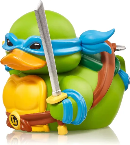 TUBBZ First Edition Leonardo Figura coleccionable de pato de goma de vinilo – Producto oficial de las Tortugas Ninja Mutantes Adolescentes – TV,