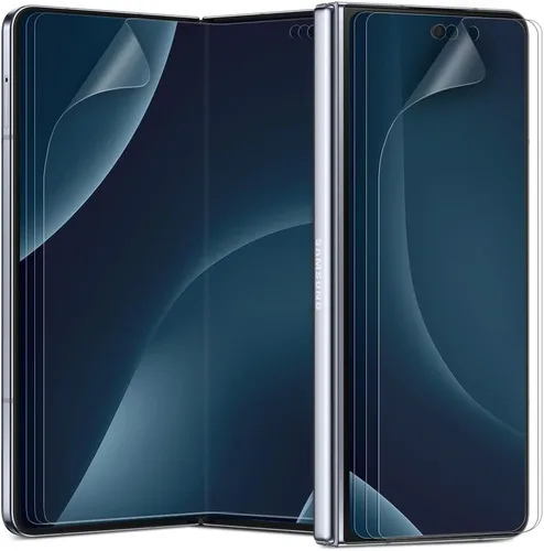 Miniatura 11 de [Paquete de 3+3] para Samsung Galaxy Z Fold 3 5G, protector de pantalla mate antirreflejos EPU+TPU, interior + 3 unidades frontales, antihuellas
