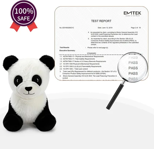 Miniatura 4 de INPANY Caballo Saltarín, Juguetes Panda Brincolín, Animal de Peluche Saltarín para Niños Pequeños, Juguetes de Goma Inflables para Montar, Regalo