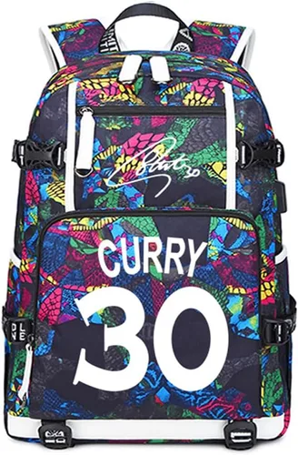Miniatura 17 de Mochila luminosa de 30 jugadores de baloncesto, mochila de viaje, para hombres y mujeres, azul - 1, Patrón azul - 1