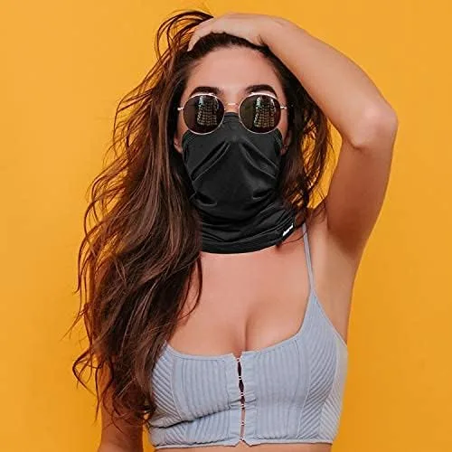 Miniatura 2 de Máscara facial reutilizable para el cuello máscara facial de tela pasamontañas cubierta de bufanda