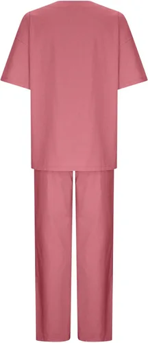 Miniatura 24 de Conjuntos de verano de 2 piezas para mujer, conjuntos elegantes y casuales de color liso, para verano, otoño, cuello redondo, tops y pantalones