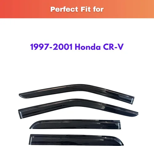 Miniatura 189 de KPY Visor de ventana compatible con Kia Soul 2009-2013, Protector contra lluvia de 4 unidades, deflectores de ventilación de ventana lateral